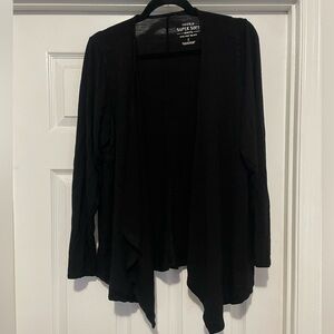 🌈3/$13 Torrid🌈 Torrid Black Open Front Drape Cardigan